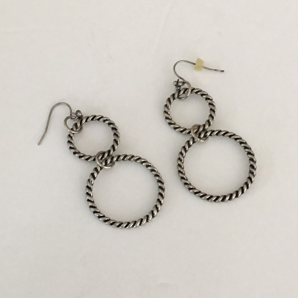 Dangly Silver Earrings‎